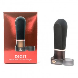 Заряжаемый вибратор-палец Digit Hot Octopuss Чёрный