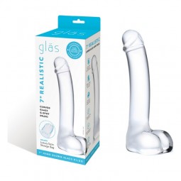 Dildo Realistic Curved Glas