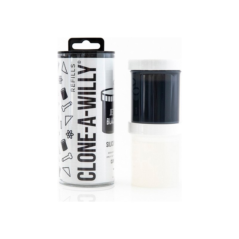 Replacement Silicone Penis Cloning Jet Black Clone A Willy