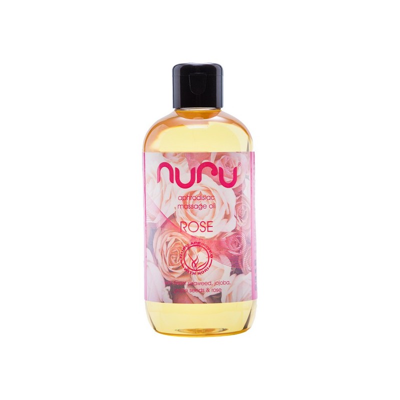 Żejt Erotiku tal-Massaġġi Rose Nuru (250 ml)