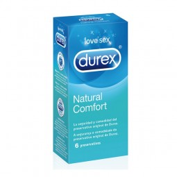 Kondoms Durex Natural Plus (6 Unitajiet)