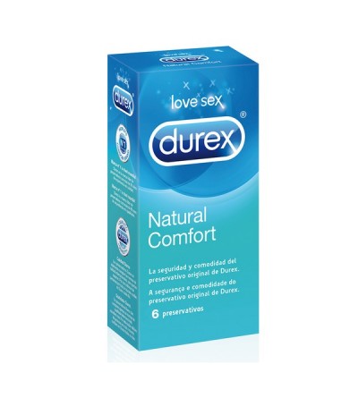Kondoms Durex Natural Plus (6 Unitajiet)
