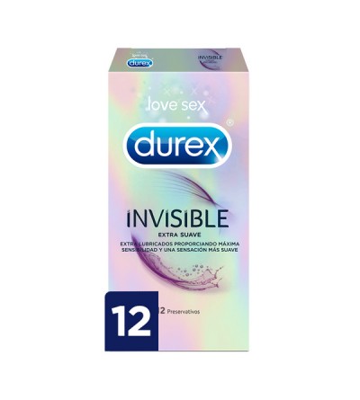 Invisible Extra Sensitivo Condoms Durex (12 uds)