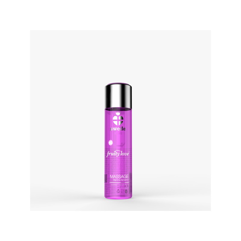 Masāžas Eļļa Fruity Love Massage Sweet Raspberry Rhubarb Swede (60 ml)