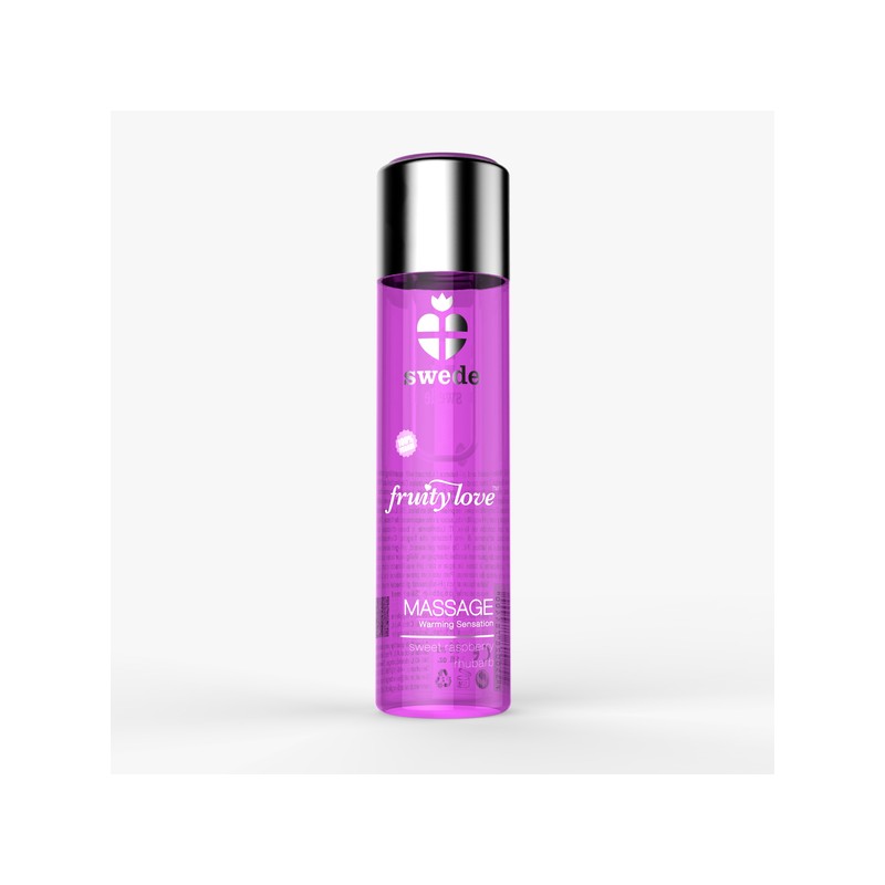Lozione per Massaggio Fruity Love Massage Sweet Raspberry Rhubarb Swede (120 ml)