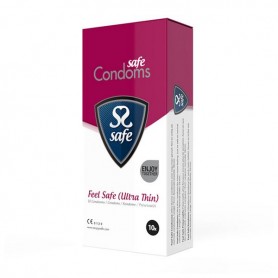 Preservativi Feel Safe Ultra-Thin (10 unità) Safe 20008