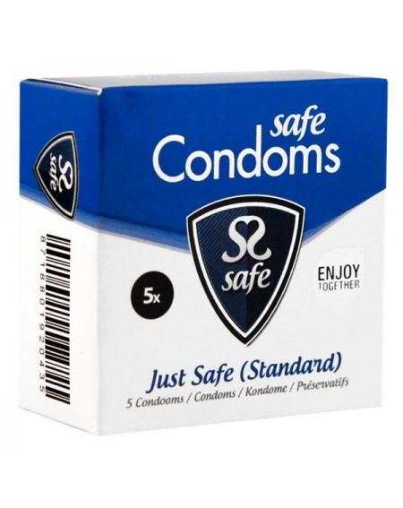Стандартные презервативы Just Safe 5 штук Safe 20435