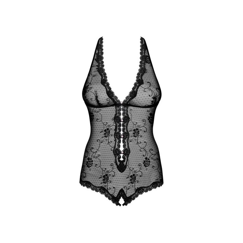 Bodijs Obsessive Fiorenta L/XL Melns