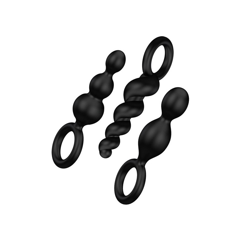 RS - Soiree - Booty Plug (Set 3 x Black) Satisfyer