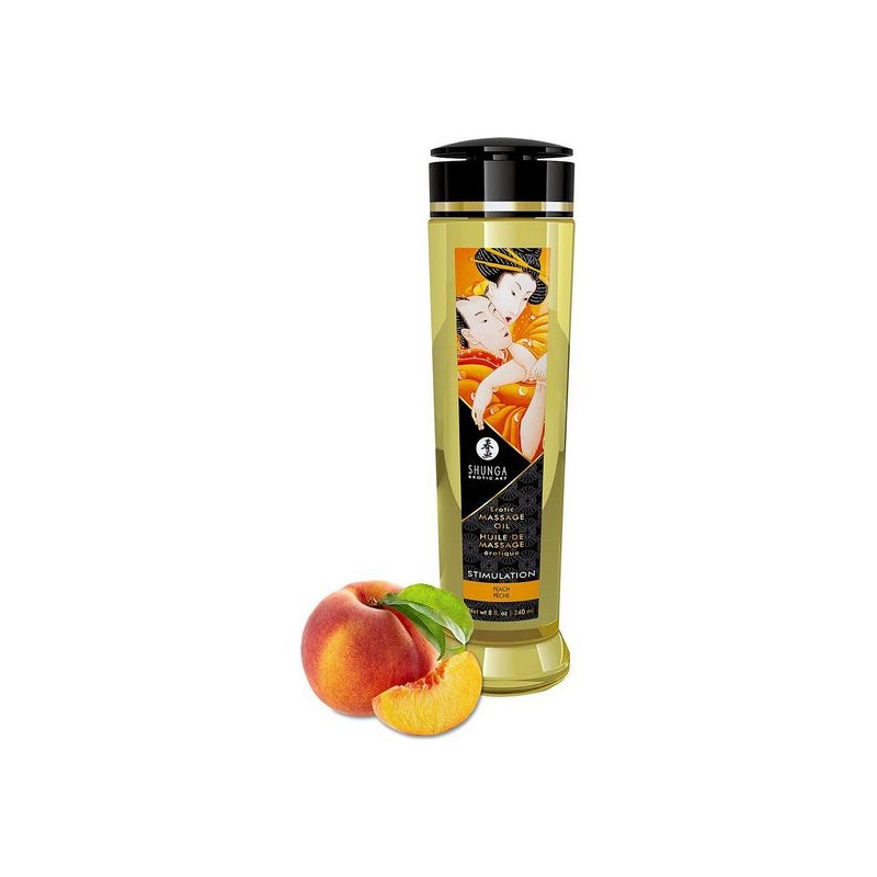 Erotiskā masāžas eļļa Shunga Stimulation Persiku (240 ml)