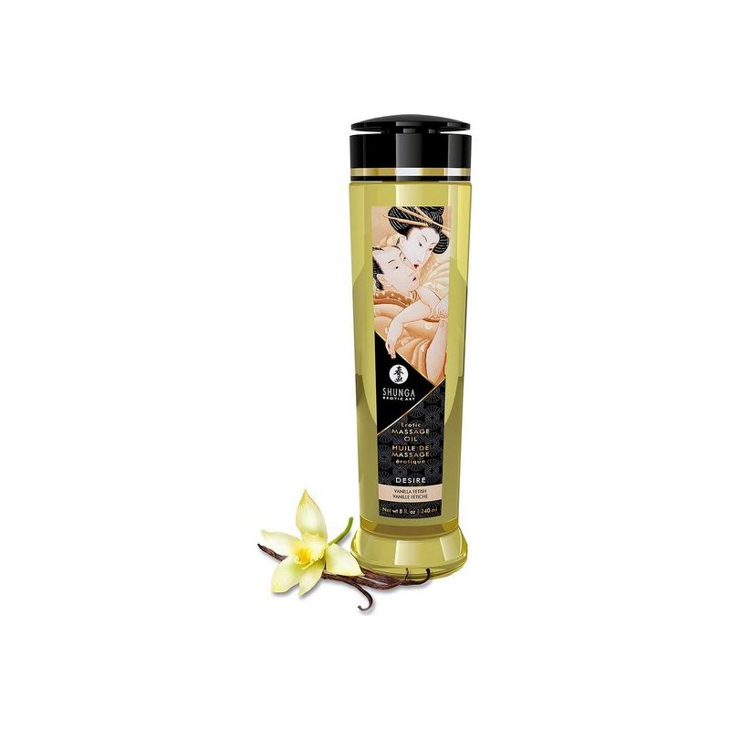 Olio per Massaggio Erotico Shunga Desire Vaniglia (240 ml)