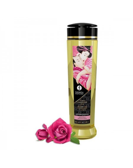 Olio per Massaggio Erotico Shunga Aphrodisia Rose (240 ml)