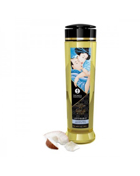 Масло для эротического массажа Coconut Thrills Shunga Adorable (240 ml)