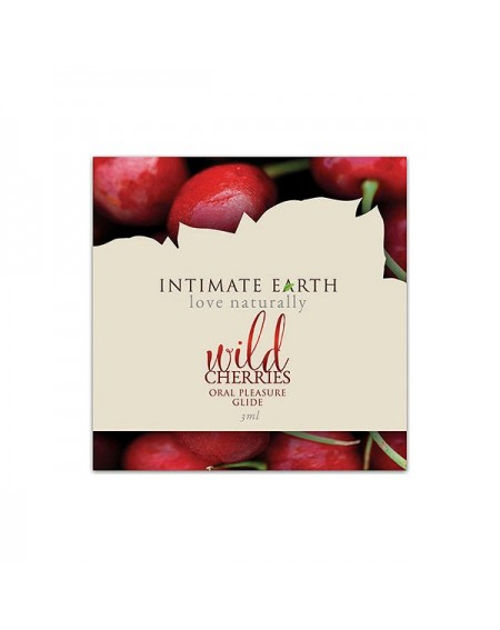 Oral Pleasure Glide Wild Cherry Foil 3 ml Intimate Earth Cherry