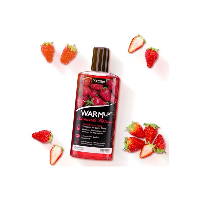 Erotiskā masāžas eļļa Joydivision Warm Up Zemenes (150 ml)