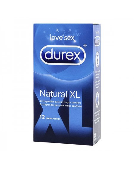Preservativi Durex Natural (Taglia XL) (12 uds)