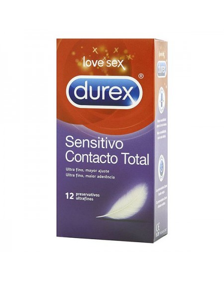 Preservativi Durex Sensitivo Contacto Total (12 uds)