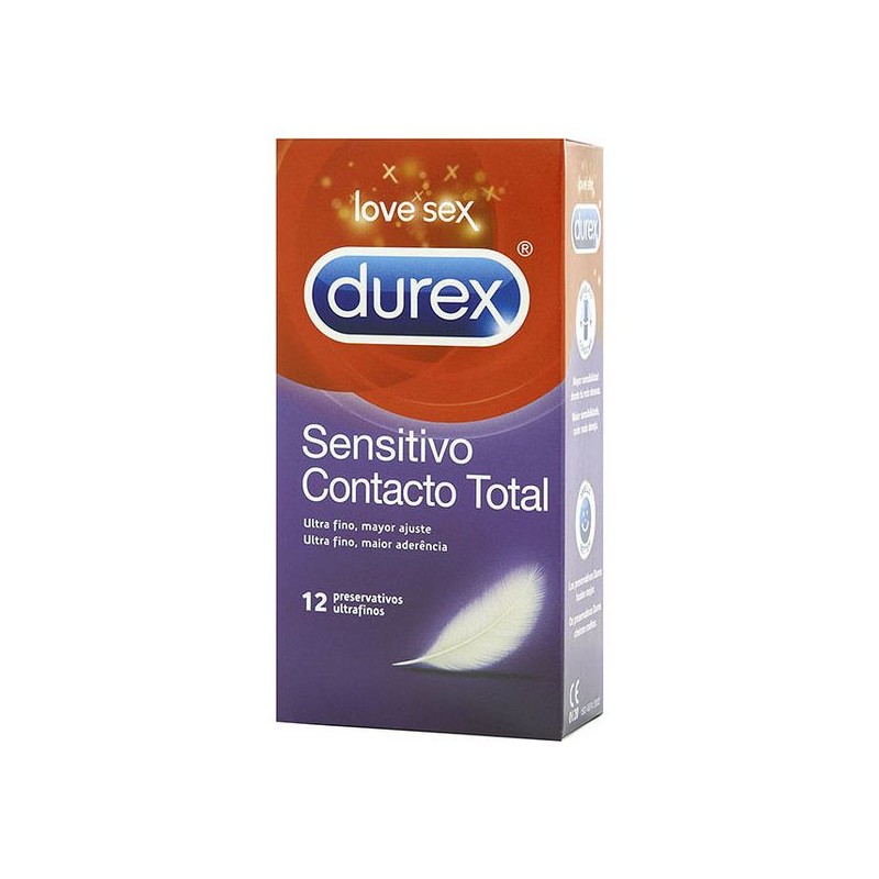 Prezervatīvi Durex Sensitivo Contacto Total (12 uds)