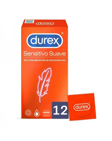 Condoms Durex Sensitivo Suave Ø 5,6 cm (12 uds)