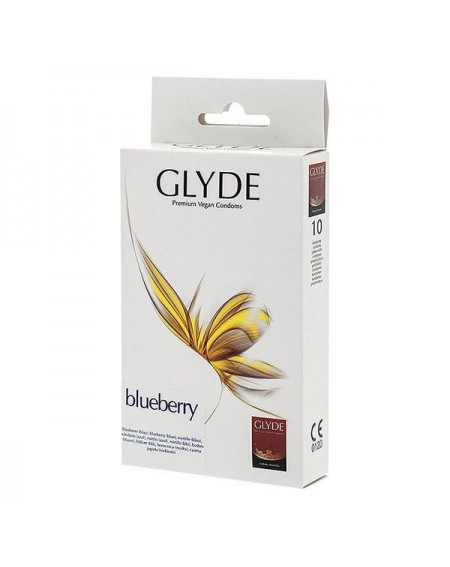 Condoms Glyde Blueberry 18 cm (10 uds)
