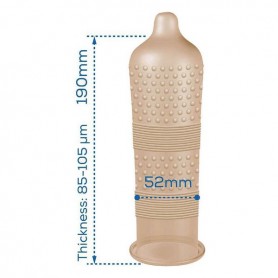 Condoms Pasante Intensity 19 cm 54 mm (3 pcs)