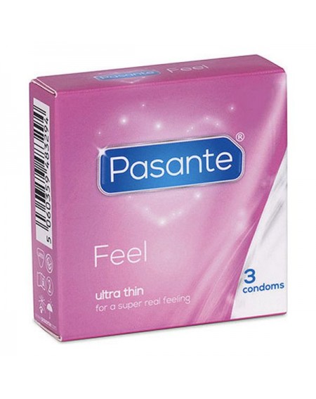 Condoms Pasante Feel 18 cm (3 pcs)