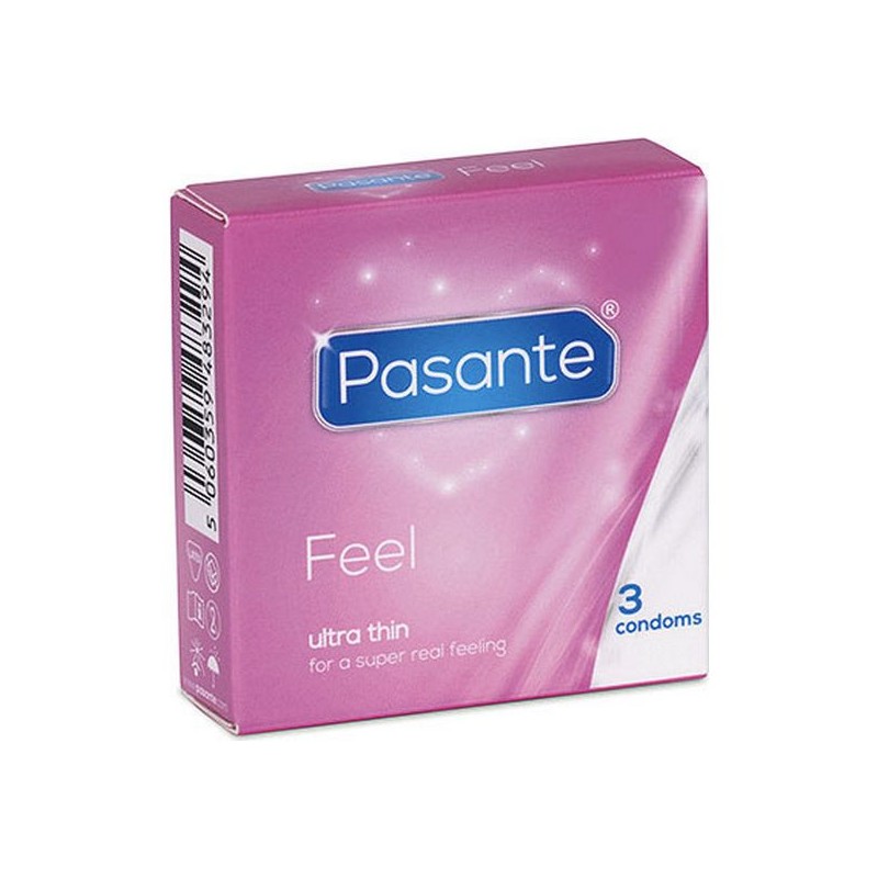 Condoms Pasante Feel 18 cm (3 pcs)