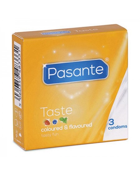 Condoms Pasante Taste 19 cm (3 pcs)