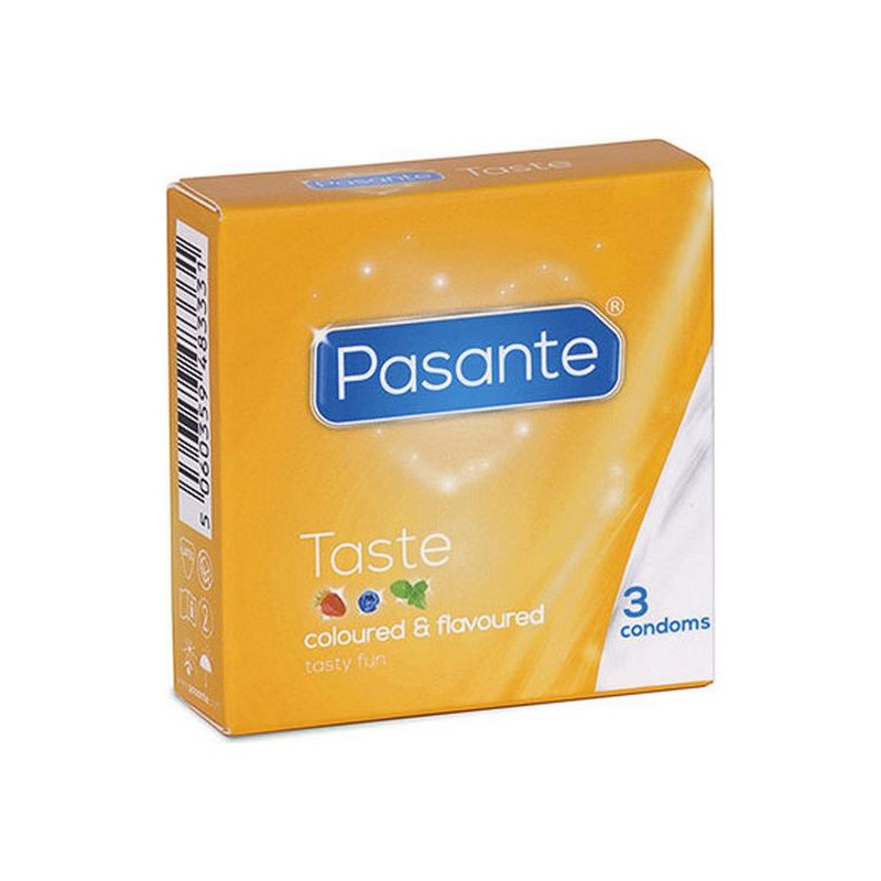 Condoms Pasante Taste 19 cm (3 pcs)