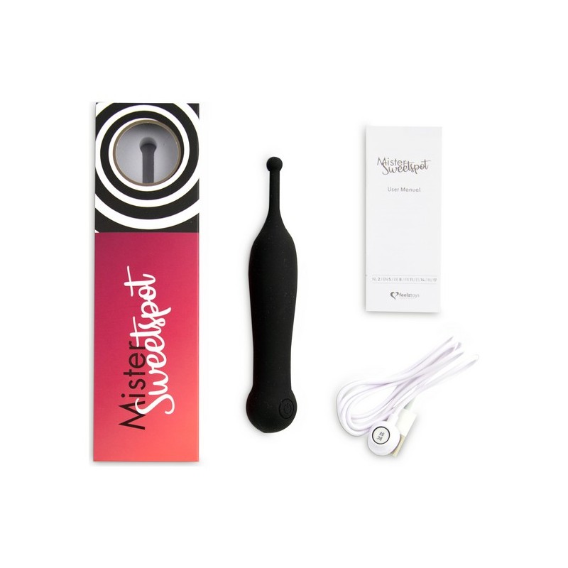 Вибратор для точки G FeelzToys Mister Sweetspot Чёрный