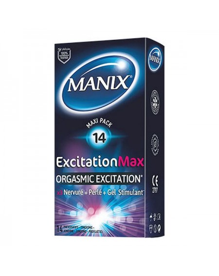 Condoms Manix Excitation Max No 18,5 cm (14 uds)