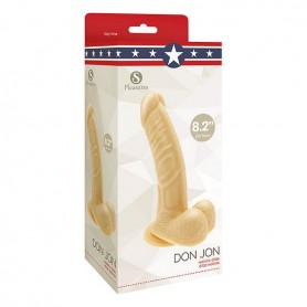 Dildo S Pleasures Don Jon Bēšs (4,5 cm)