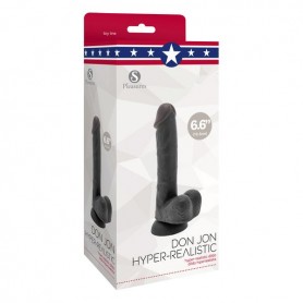 Dildo S Pleasures Don Jon Black (13 cm)