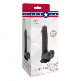 Dildo S Pleasures Don Jon Melns (15 cm)
