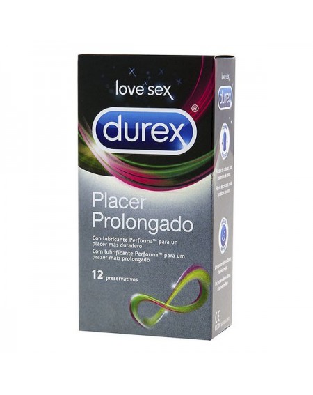Condoms Durex Placer Prolongado Ø 5,6 cm (12 uds)