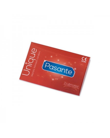 Condoms Pasante Unique 19 cm (3 uds)