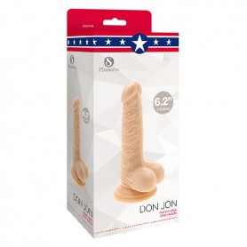 Дилдо S Pleasures Don Jon Бежевый (Ø 3,6 cm)