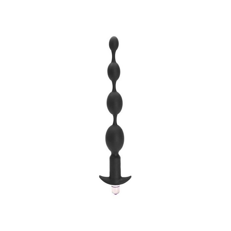 Anālās Lodītes Tantus Vibrators Melns Silikona