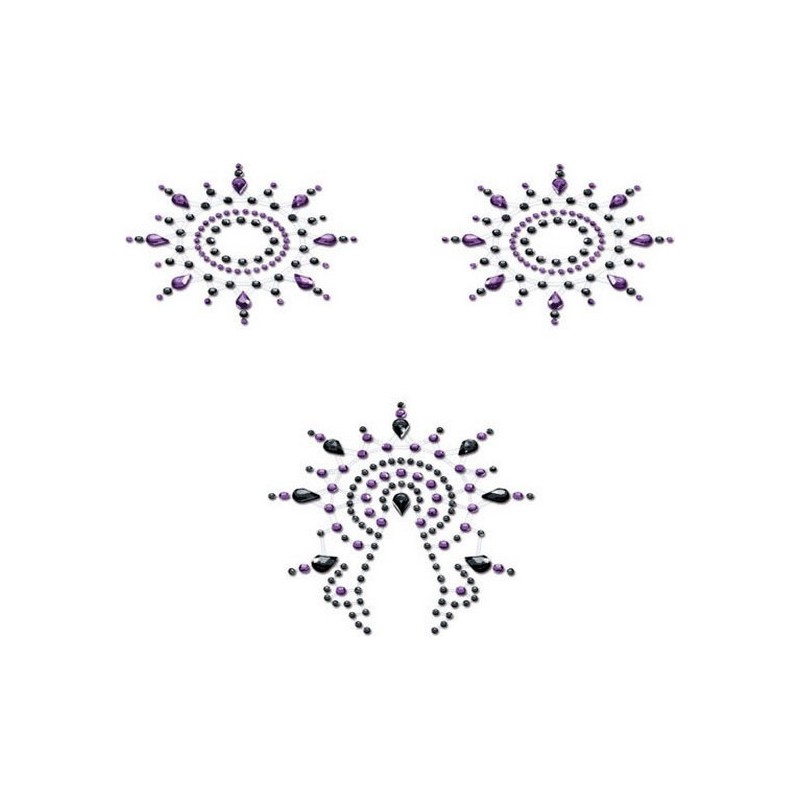 Gloria Set Black & Purple Mystim (3 pcs)