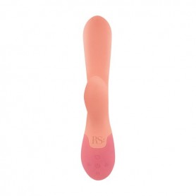 Двойной стимулирующий вибратор Rianne S Essentials Xena Rabbit Оранжевый Коралл