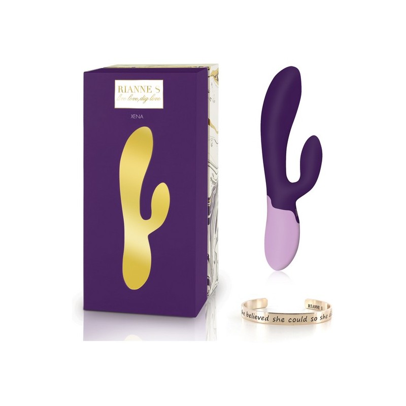 Divkārši Stimulējošs Vibrators Rianne S Essentials Xena Rabbit Violets Ceriņš