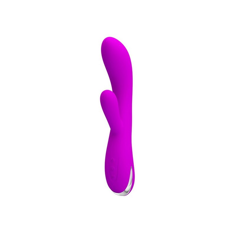 Divkārši Stimulējošs Vibrators Pretty Love Wilbur Rozā (11 cm)