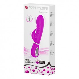 Divkārši Stimulējošs Vibrators Pretty Love Prescott Ceriņš (12 cm)