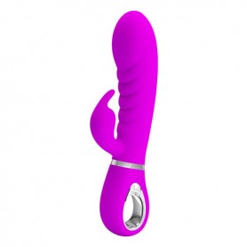 Divkārši Stimulējošs Vibrators Pretty Love Prescott Ceriņš (12 cm)