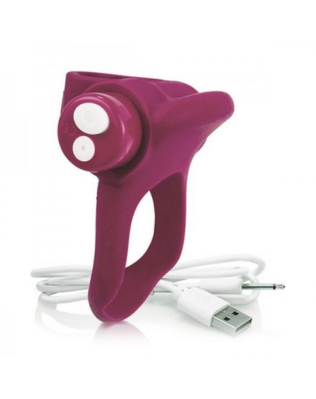 Vibrating Ring The Screaming O You Turn Rechargeable Plus Maroon