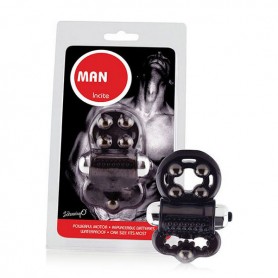 Виброкольцо для пениса The Screaming O Man Incite Чёрный