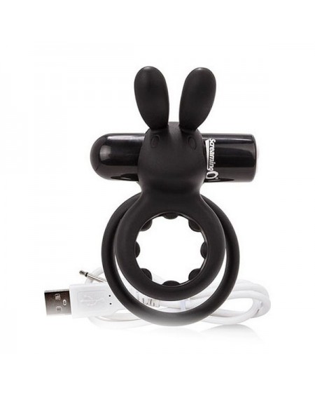 Jelly Rabbit Cock Ring The Screaming O Charged Ohare Black