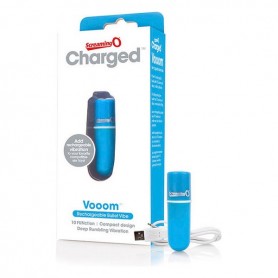 Заряжаемая вибропуля Vooom, синяя The Screaming O Charged