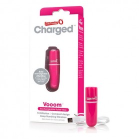 Заряжаемая вибропуля Vooom, розовая The Screaming O Charged