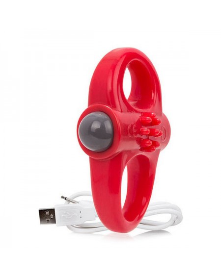 Anello Fallico Vibraring The Screaming O Charged Yoga Rosso